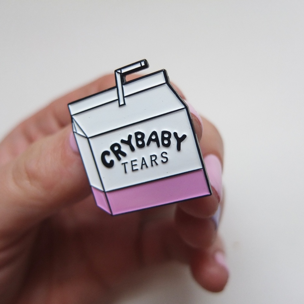 Cry Baby Juice Box Enamel Pin